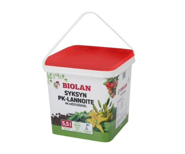 Biolan Syksyn PK-lannoite 5,5 L  pakki