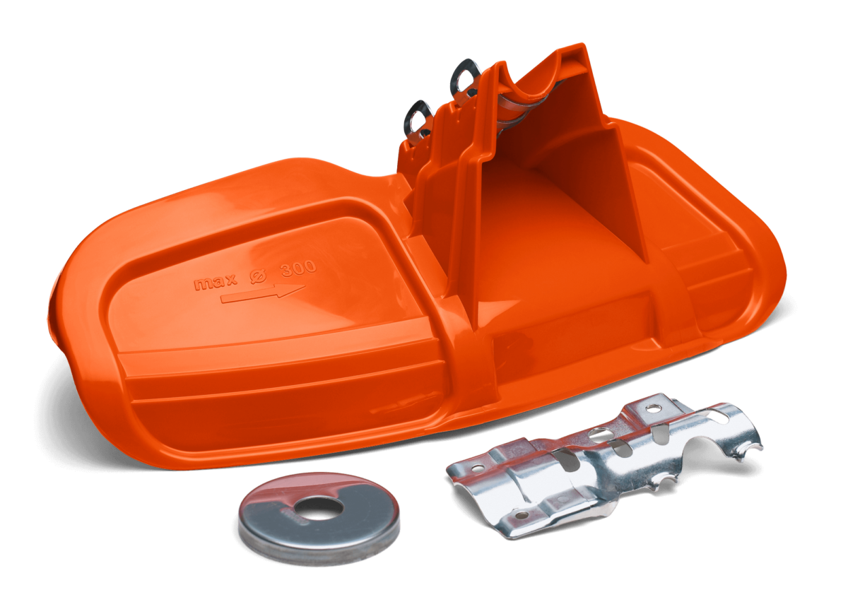 Husqvarna Teräsuoja 300 mm ruohoterille + adapteri/sovitin (345 545fx 2245 yms)