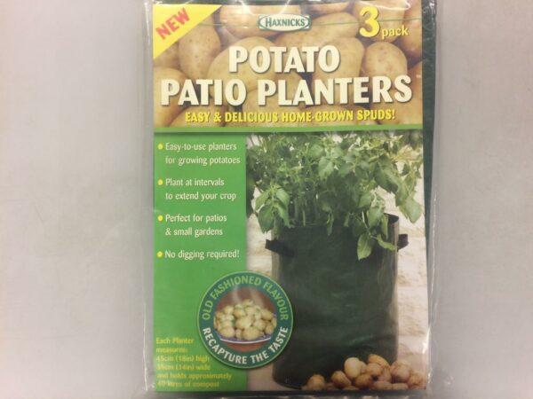Perunanistutussäkki -Potato Patio Planter 3 kpl/pkt tilavuus 40 L