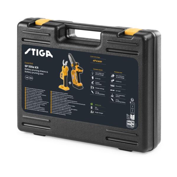 Stiga SP 100e Kit (PR 100e akkuoksasaha + SC 100e akkuoksasakset) 20 V 2 Ah