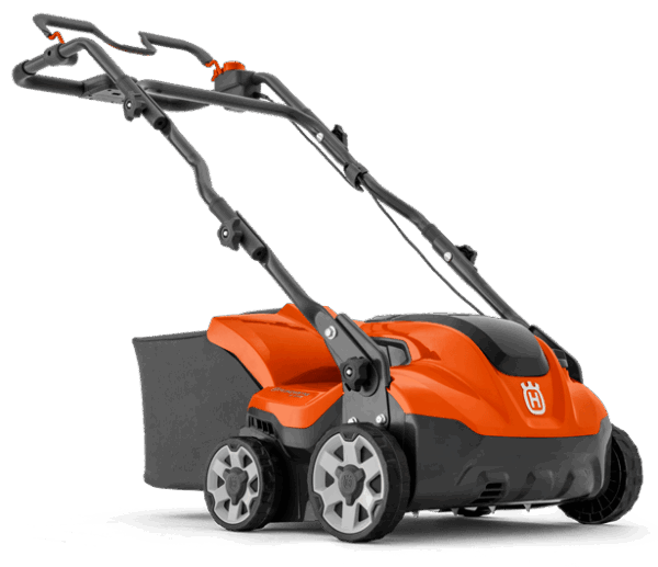 Husqvarna S138i akku nurmikon ilmaaja  sis. akku Bli20 + laturi QC80