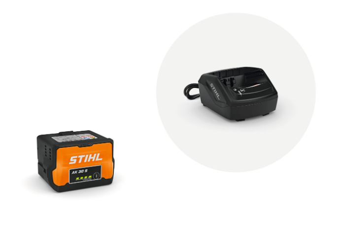 Stihl aloitussarja, akku AK 30 S ja laturi AL 101